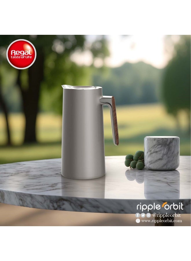 ريجال إبريق قهوة وشاي ريبل ريغال حراري 1 لتر – ستانلس ستيل مع بطانة زجاجية - Image 2